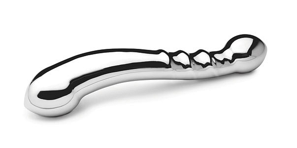 J-Curve Silver Twister Stainless Steel Dildo