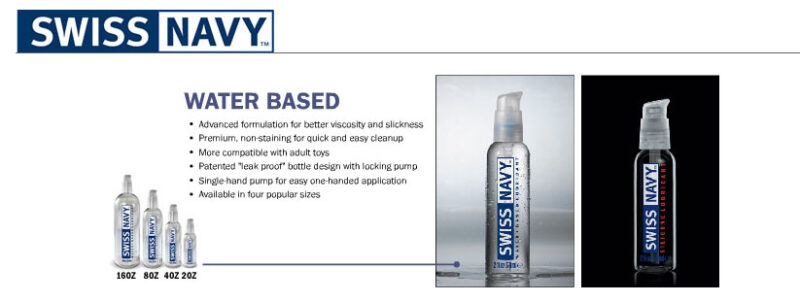 Swiss Navy All Natural Water Based Lubricant - 16oz