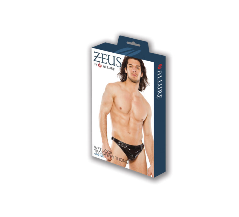 Wet Look Tear Away Thong