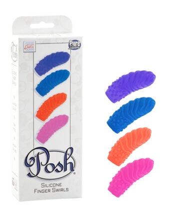 Posh Silicone Finger Teasers - Swirls