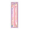 Crystal Jellies Double Dong Pink 18 Inch