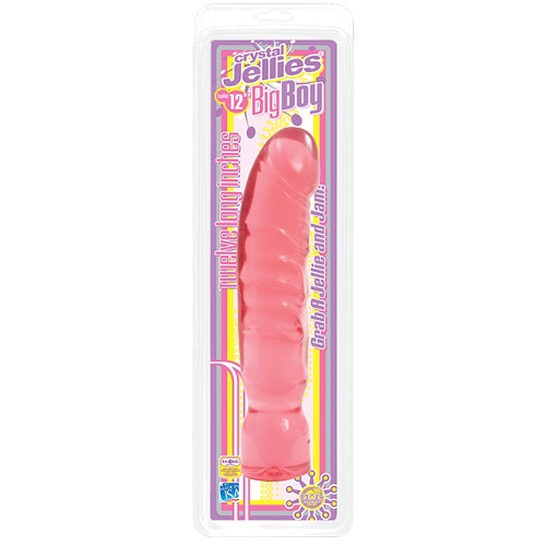 12 Big Boy Dong Crystal Pink Jellie