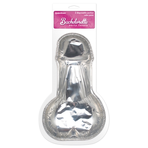 Bachelorette Party - Disposable Pecker Cake Pans (2Pc)