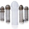 Kit Vibrating Penis Sleeve Kit Smoke/Clear