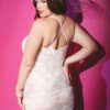 Plus Size Scalloped White Lace Chemise