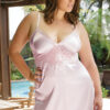Pastel Pink Satin Chemise