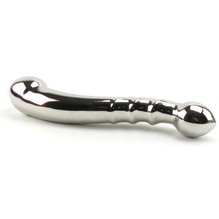 J-Curve Silver Twister Stainless Steel Dildo