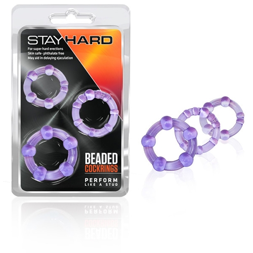 Blush - Stay Hard - Beaded Cockrings 2