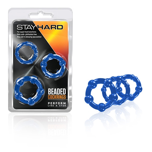 Blush - Stay Hard - Beaded Cockrings 3