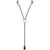 Kink - Tug - Nipple Clips with Heavy Weight and Silicone Tips