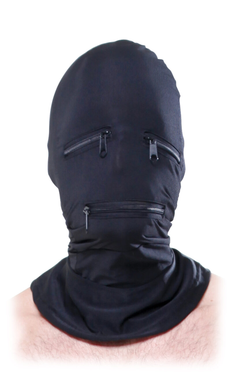 Fetish Fantasy Series - Black Zipper Face Hood