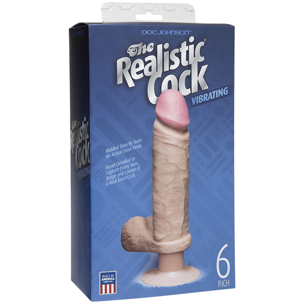 The Realistic Cock Vibe - 6" White