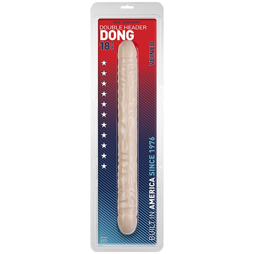 Doc Johnson - 18" Veined Double Header - White