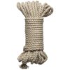 Kink - Hogtied - Bind & Tie - 6mm Hemp Bondage Rope - 30 Feet Natural