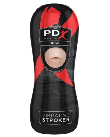 PDX ELITE Vibrating Stroker Oral