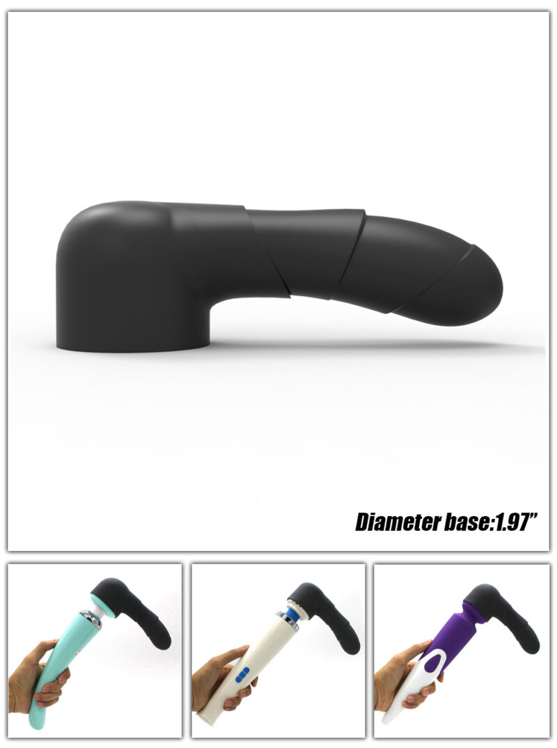 Silicone Ridge Rider Attachment For Wands