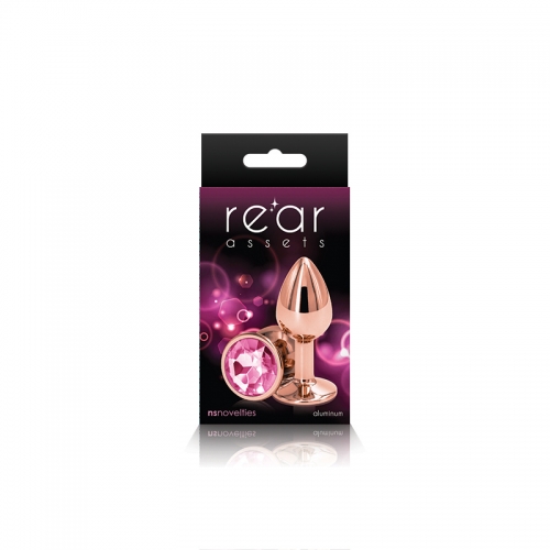 NS - Rear Assets - Rose Gold Metal Butt Plug