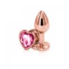 NS - Rear Assets - Rose Gold Heart Gem Butt Plug