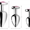 Pink Heart Gem Anal Plug Set