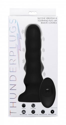 Silicone Vibrating & Squirming Plug with Remote Control