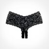 Adore - Candy Apple - Crotchless Lace Booty Short Panties