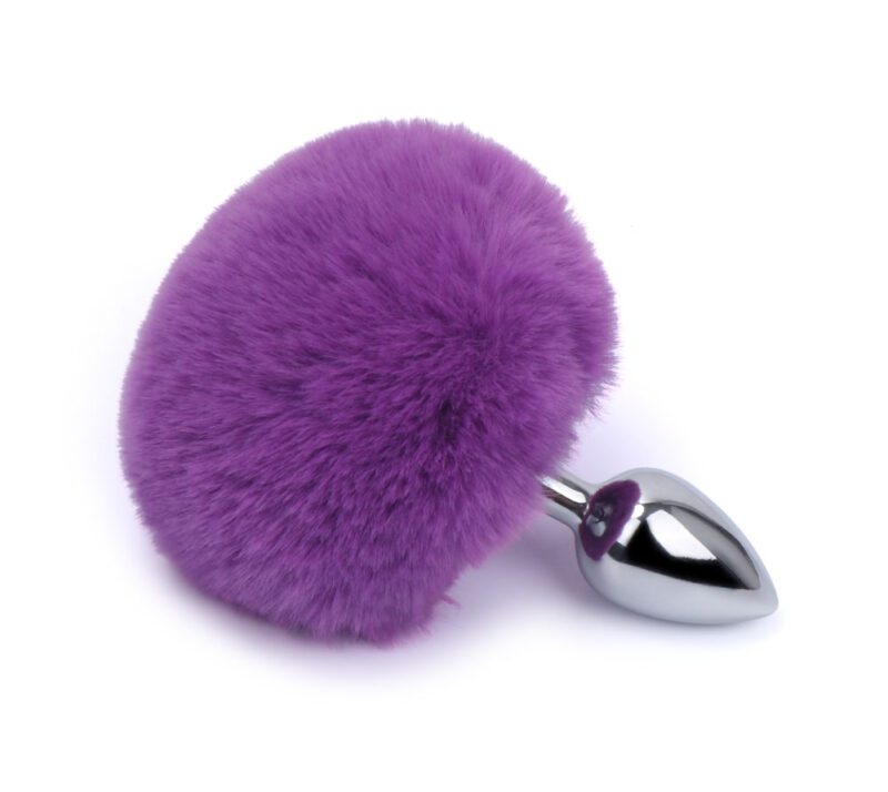 Metal Bunny Tail Butt Plug