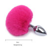 Metal Bunny Tail Butt Plug