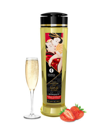 Shunga - Erotic Massage Oils Champagne & Strawberries (240ml/8oz)