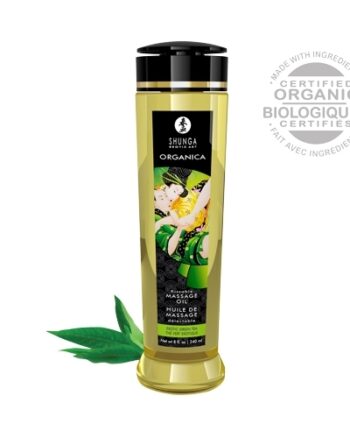 Shunga - Organica Kissable Massage Oils Green Tea (240ml/8oz)