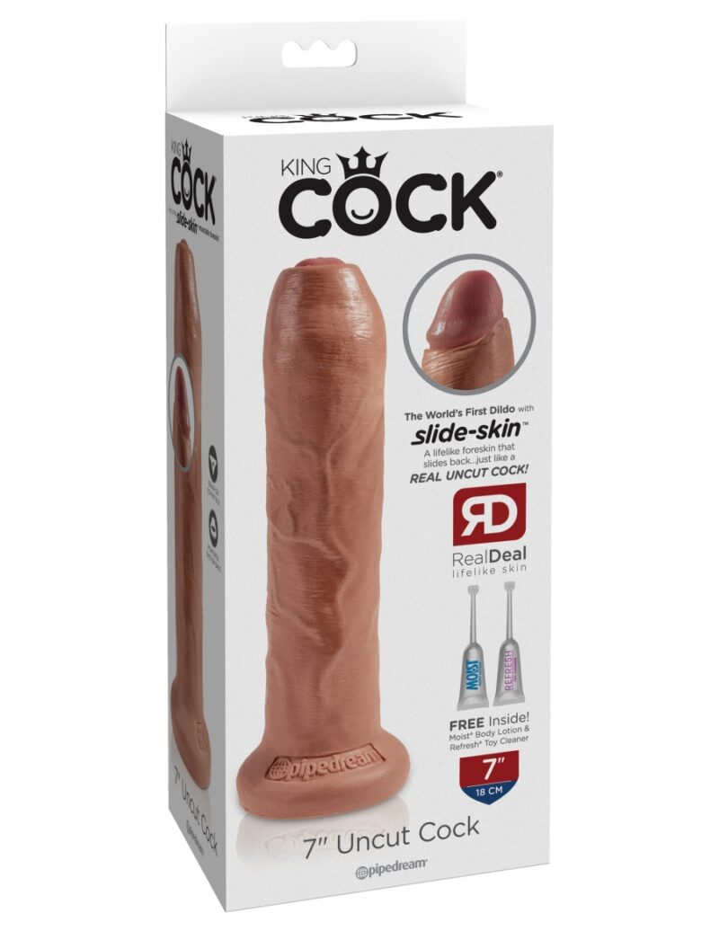King Cock 7" Uncut - Tan