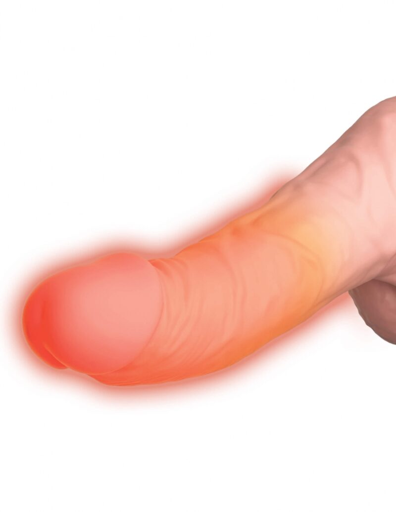 King Cock Plus 6.5" Thrusting Cock with Balls - Flesh