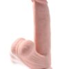 King Cock Plus 8" Triple Density Cock With Swinging Balls