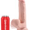 King Cock Plus 9" Triple Density Cock With Swinging Balls
