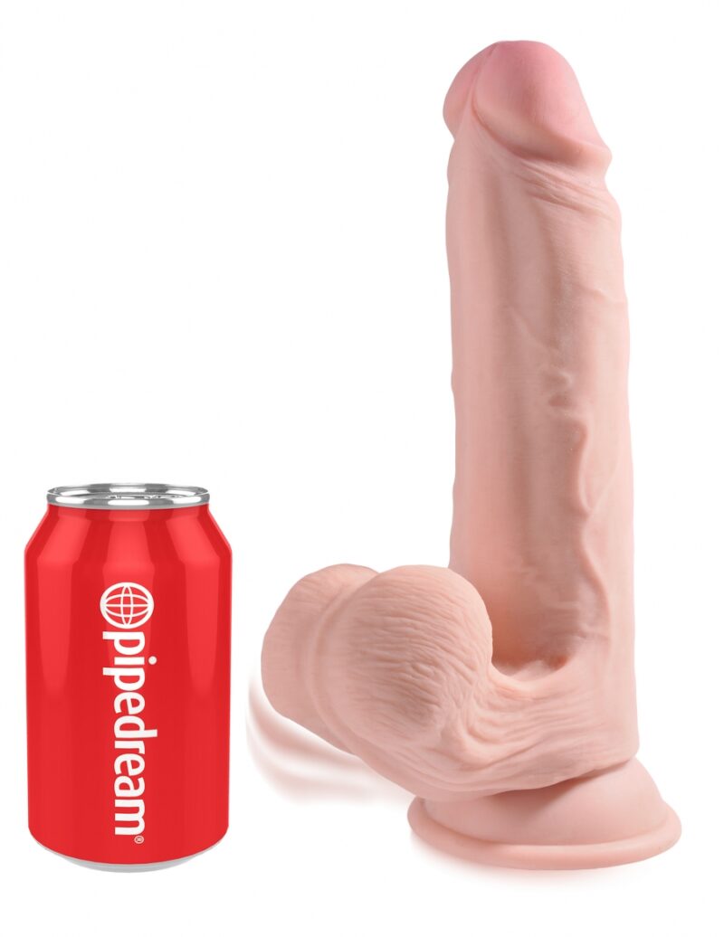 King Cock Plus 9" Triple Density Cock With Swinging Balls
