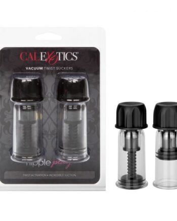 Nipple Play - Vacuum Twist Suckers - Black