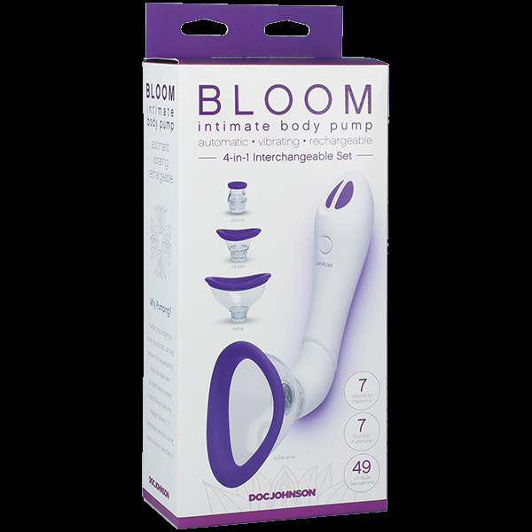 Bloom - Intimate Body Pump - Automatic - Vibrating - Rechargeable - Purple/White