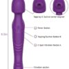 Tracy's Dog - G Spot Clitoral Sucking Dual Vibe - Vibrator Purple