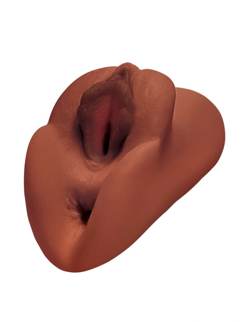 PDX Plus Perfect Pussy Double Stroker - Brown