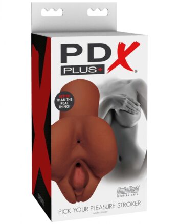 PDX Plus Pick Your Pleasure Stroker - Brown