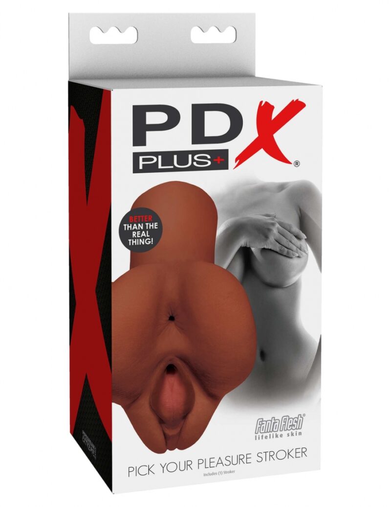 PDX Plus Pick Your Pleasure Stroker - Brown