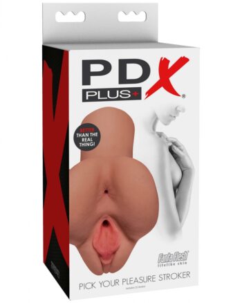PDX Plus Pick Your Pleasure Stroker - Tan