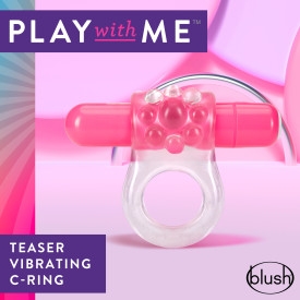 Blush - Play with Me - Teaser Vibrating C-Ring - Pink