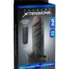 Fantasy X-tensions Vibrating Real Feel 2" Extension - Black
