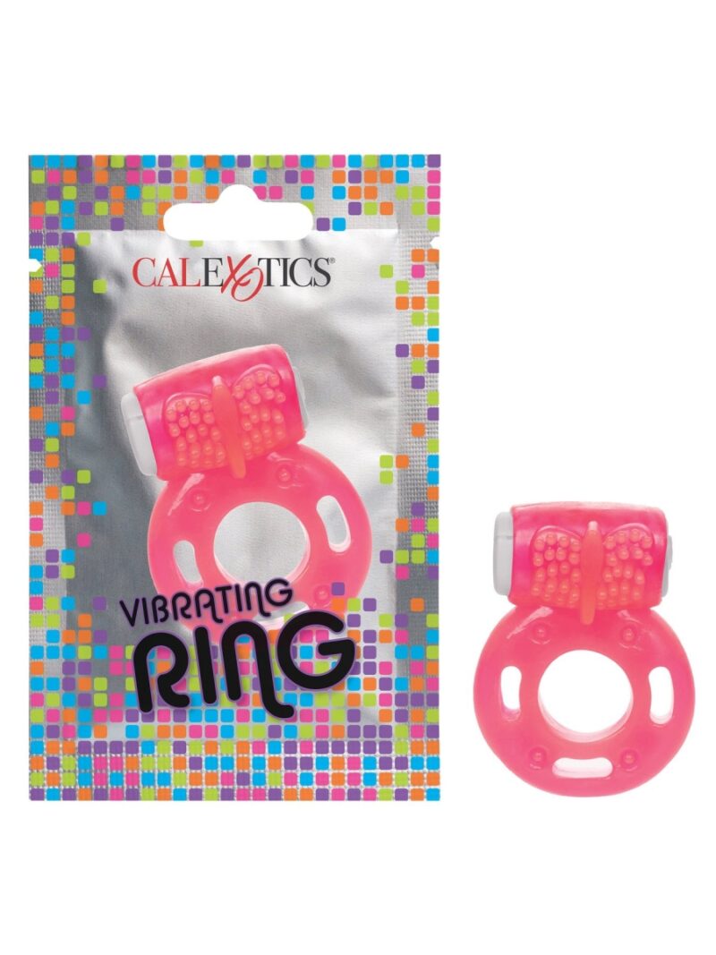 Foil Pack Vibrating Ring - Pink