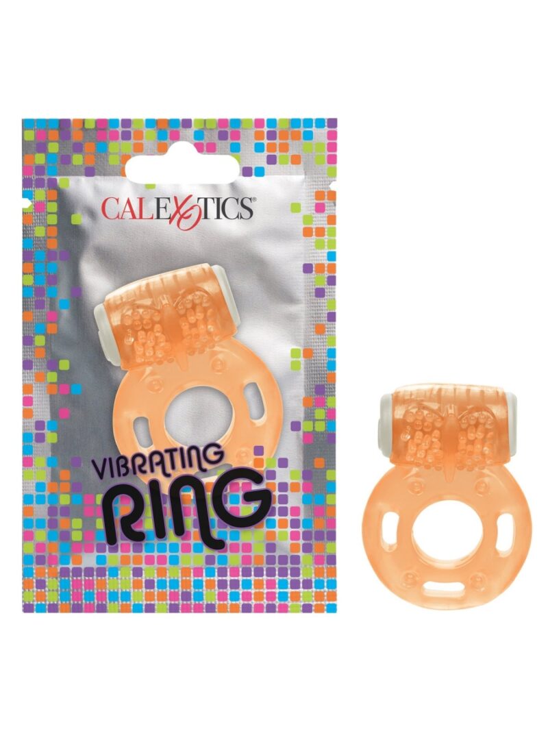 Foil Pack Vibrating Ring - Orange