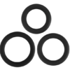 Silicone Penis Ring Set Black