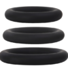 Silicone Penis Ring Set Black