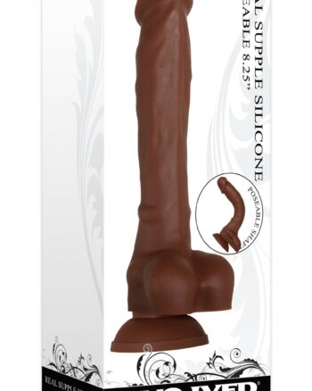 Silicone Real Supple Silicone Poseable 8.25" Dark