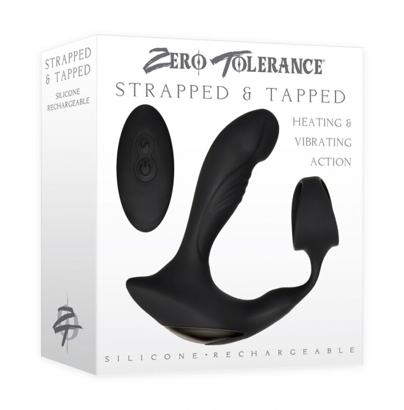 Silicone Rechargeable Strapped & Tapped Black