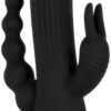 Silicone Rechargeable Trifecta Black